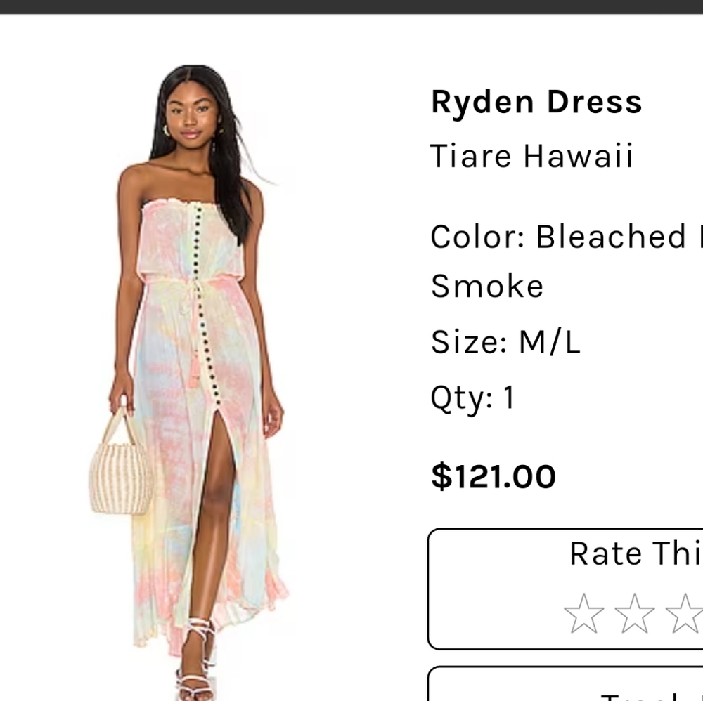 Tie dye Maxi Dress, size m/l